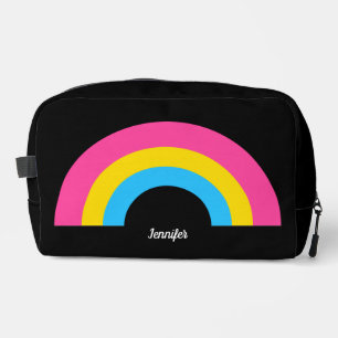 Pansexual Prilag Rainbow Personalisiert Black Waschbeutel