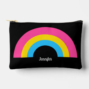 Pansexual Prilag Rainbow Personalisiert Black Zubehörtasche
