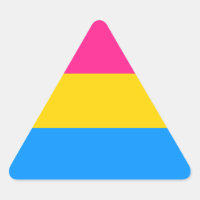 Pansexual-Prix-Aufkleber - Dreiecke