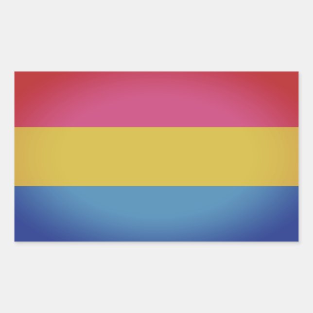 Pansexual Prix Colors Rechteckiger Aufkleber (Vorderseite)
