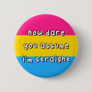 Pansexual Prix - "How Dare you Assume" - LGBT Button