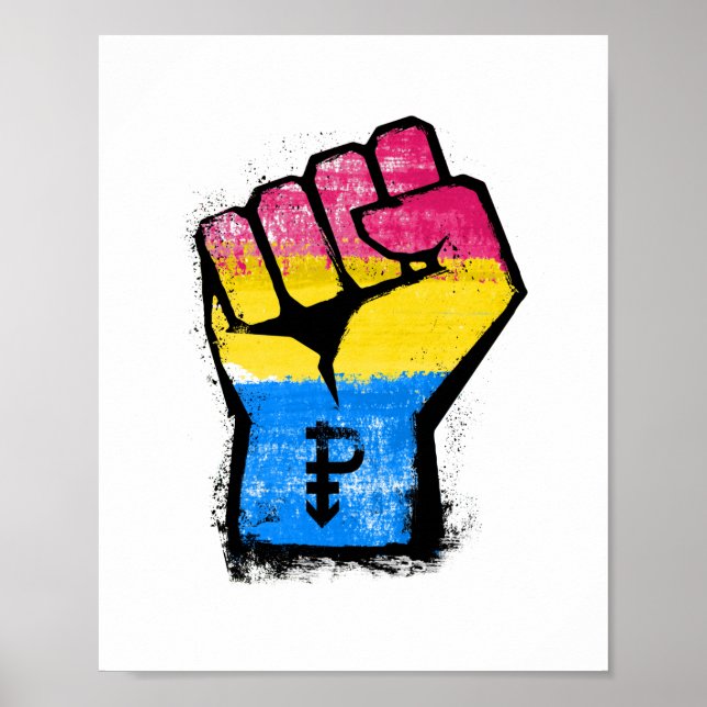 Pansexual Protest Faust Poster (Vorne)