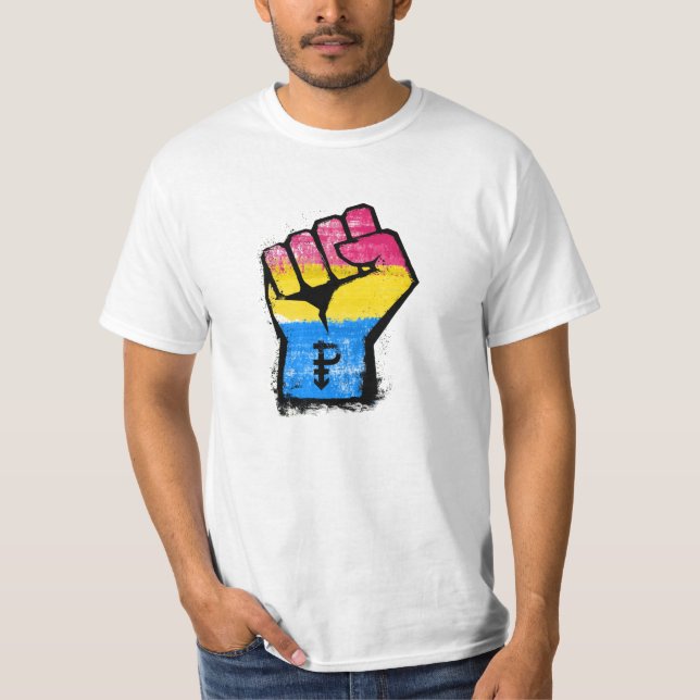 Pansexual Protest Faust T-Shirt (Vorderseite)