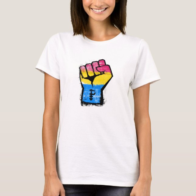 Pansexual Protest Faust T-Shirt (Vorderseite)