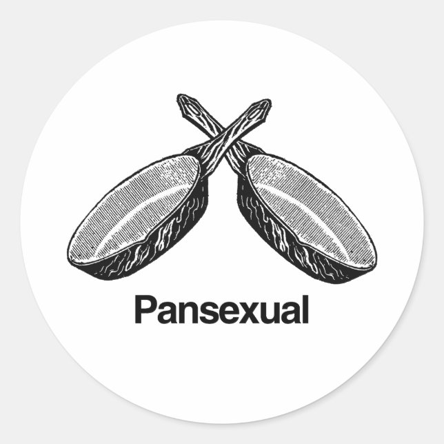 Pansexual - runder aufkleber (Vorderseite)