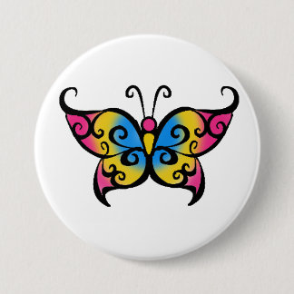 Pansexual Schmetterling Button