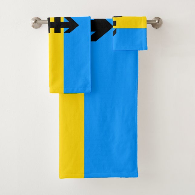 Pansexual-Stolperflagge Badhandtuch Set (Insitu)