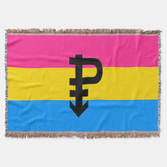 Pansexual-Stolperflagge Decke (Vorderseite)