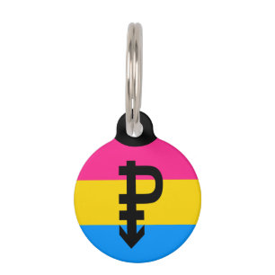 Pansexual-Stolperflagge Haustiermarke