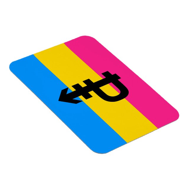 Pansexual-Stolperflagge Magnet (Rechte Seite)