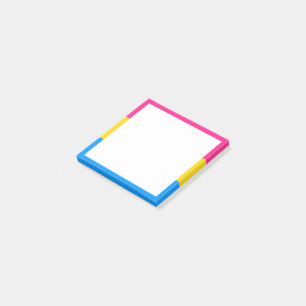Pansexual-Stolperflagge Post-it Klebezettel