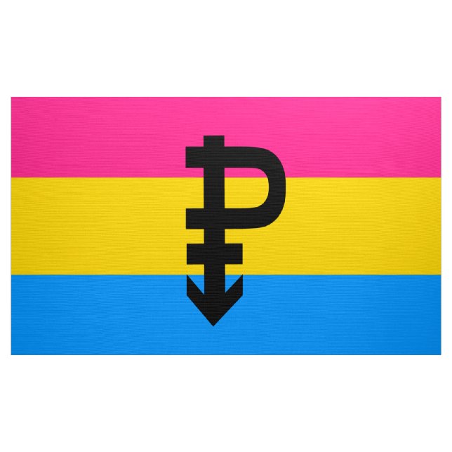 Pansexual-Stolperflagge Stoff (Yard (91,4 cm))