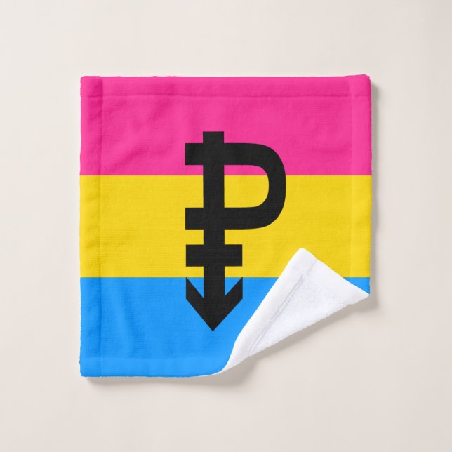 Pansexual-Stolperflagge Waschlappen (Waschlappen)