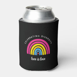 Pansexual Stolz feiern Diversity Liebe ist Liebe Dosenkühler