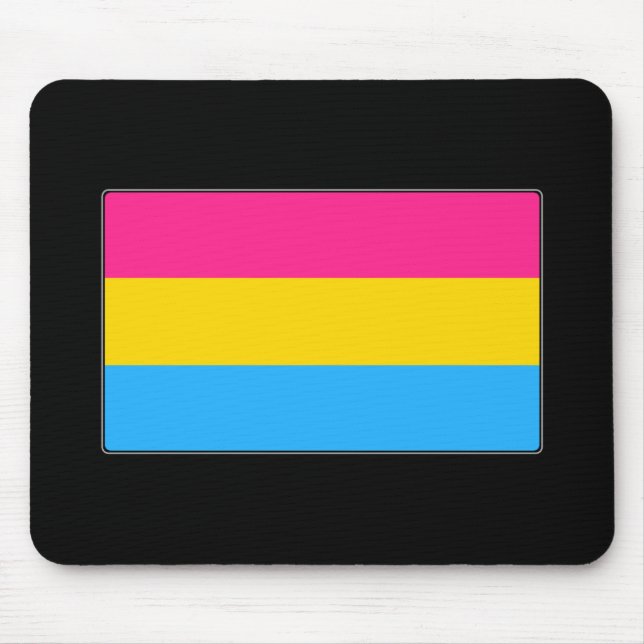 Pansexual Stolz-Flagge Mousepad (Vorne)