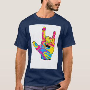 Pansexual stolz I Liebe you American sign Language T-Shirt