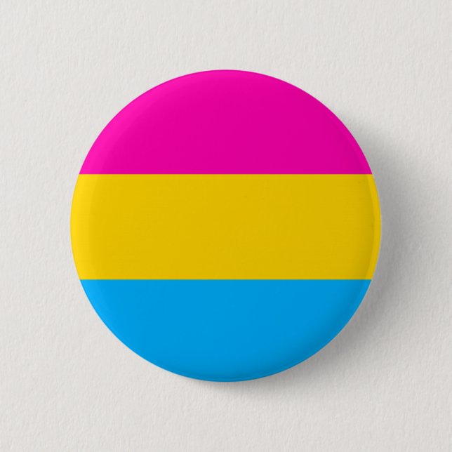 Pansexual Stolzflaggenknopf Button (Vorderseite)