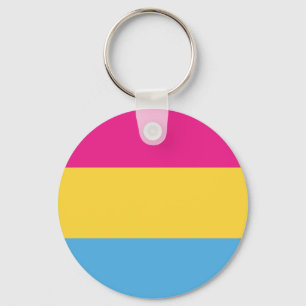 Pansexual Streifen des   Stolz-Flaggen-Entwurfs-  Schlüsselanhänger