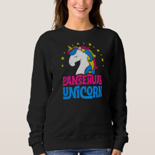 Pansexual Unicorn Girly Majestic Lgbtq Pan Prix Sweatshirt