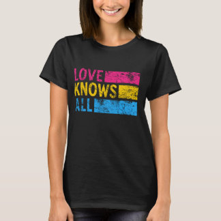 Pansexual Vintage Liebe kennt alle Pansexual Stolz T-Shirt