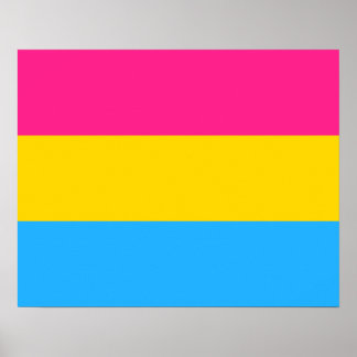 Pansexualität Flag Poster