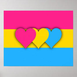 Pansexualität Flag Poster