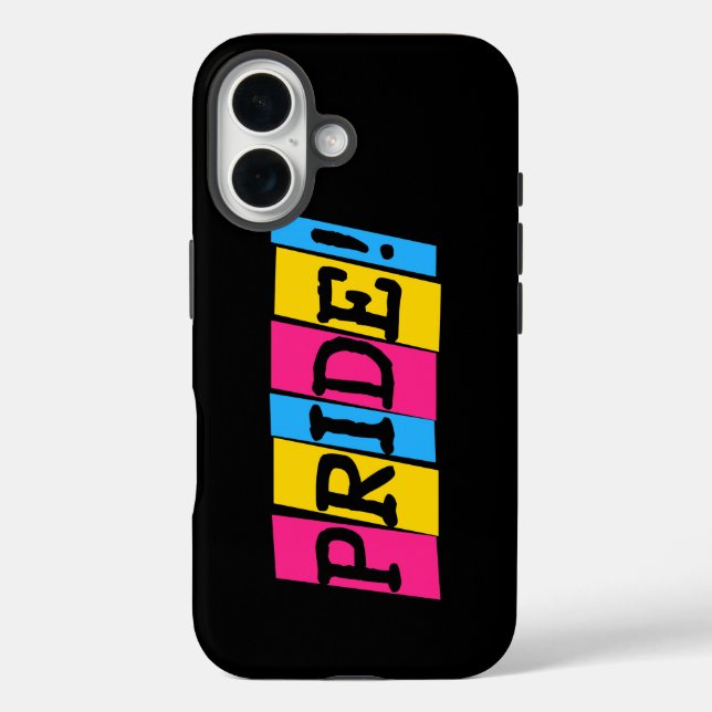 Pansexualität Pride Text Gelegentlich iPhone Fall 16 Hülle (Rückseite)