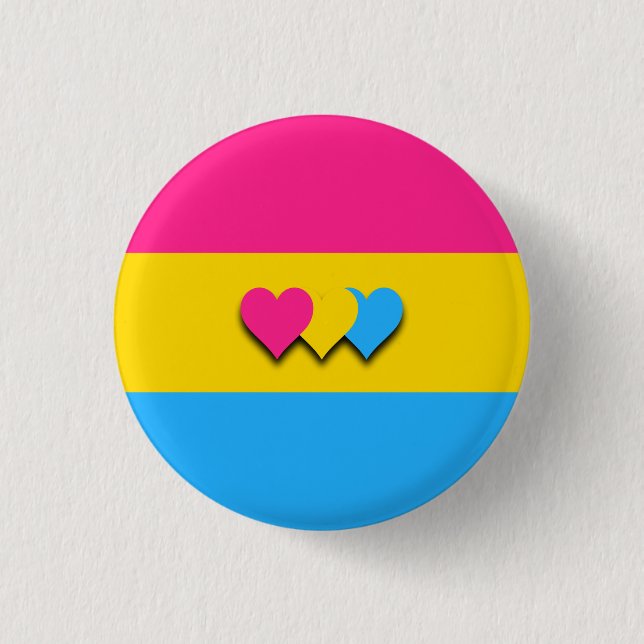 Pansexuality flag button (Vorderseite)