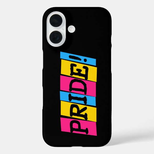 Pansexuality Pride text iPhone 16 Hülle (Rückseite)