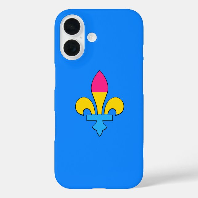 Pansexuality stolz fleur-de-lis gelegentlich iPhon iPhone 16 Hülle (Rückseite)