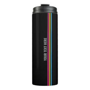 Pansexuelle Flaggenstreifen LGBT-Stolz Thermosbecher