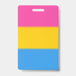 Pansexuelle Pride-Flagge Ausweis