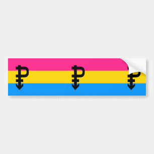 Pansexuelle Pride-Flagge Autoaufkleber