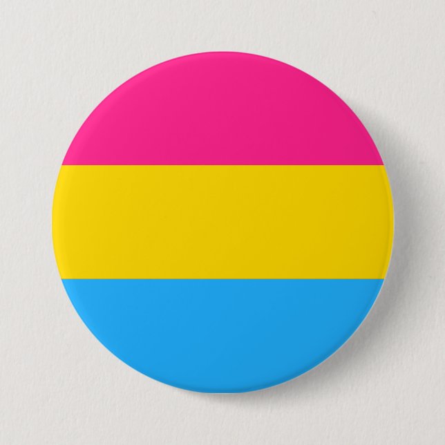 Pansexuelle Pride-Flagge Button (Vorderseite)