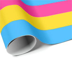 Pansexuelle Pride-Flagge Horizontal Geschenkpapier