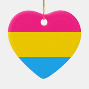 Pansexuelle Pride-Flagge Keramik Ornament