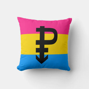 Pansexuelle Pride-Flagge Kissen