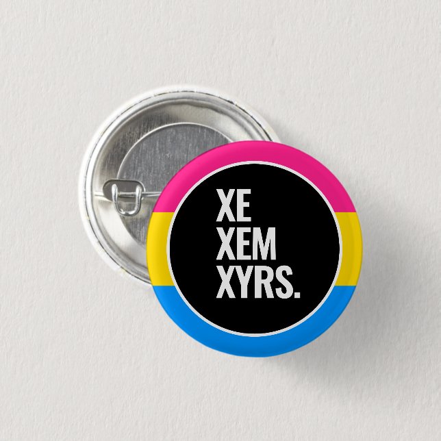Pansexuelle Stolz Button (Vorne & Hinten)