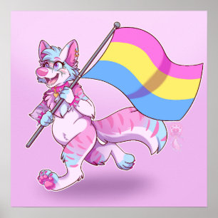 pansexueller Monat des Stolzes Sparkie Poster