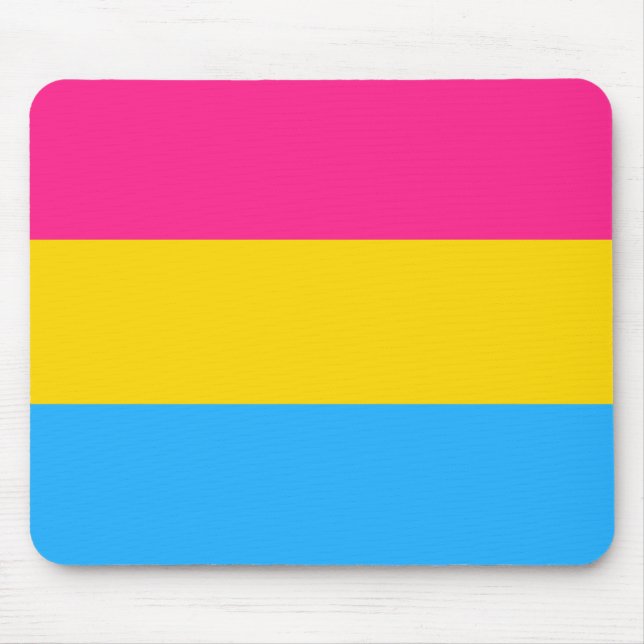 Pansexueller Stolz (Pan-Flagge) Mousepad (Vorne)