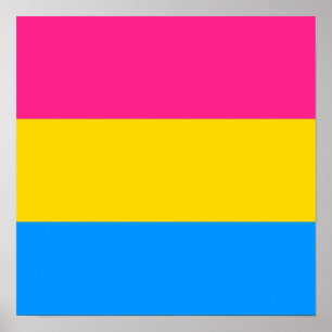 PANSEXUELLES STOLZ-STREIFEN-DESIGN POSTER