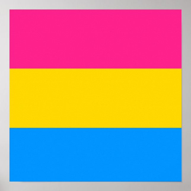PANSEXUELLES STREIFEN-DESIGN POSTER (Vorne)
