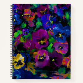 "Pansies" [abstract 2] Notizbuch