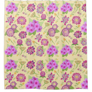 Pansies Floral Bouquet Douche rideau