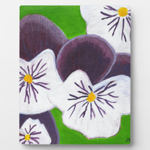 Pansies Fotoplatte