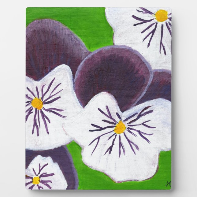Pansies Fotoplatte (Vorderseite)