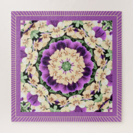 Pansies Mandala: Antique Purple
