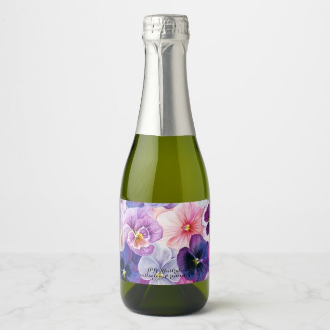 Pansies: spring, napkins, labels, candles, cards (Vorderseite)