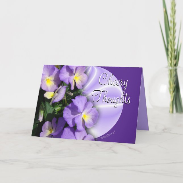 Pansy1023Card2-passt jede Gelegenheit an Karte (Vorderseite)