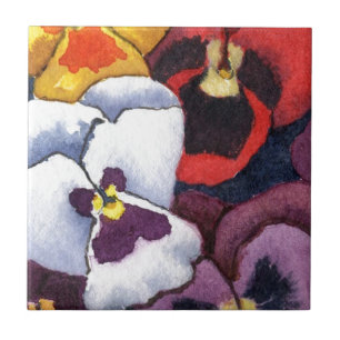 "Pansy #2" Kitchen Garden Keramik Tile Fliese